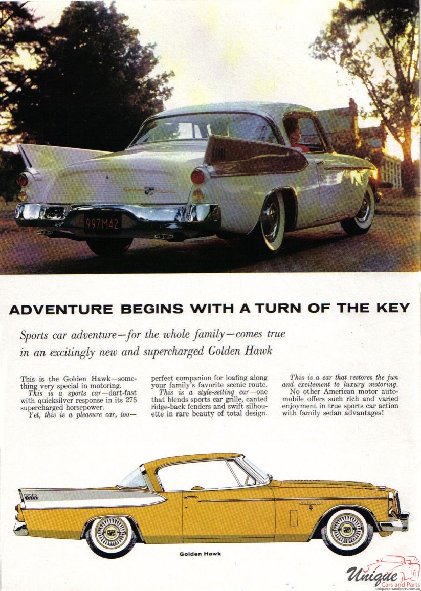 1957 Studebaker Hawk Brochure Page 4